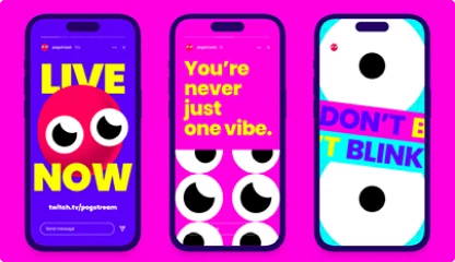 POG story templates on three phones